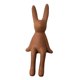 thumbnail image 4 of Figuras de conejo sentado de cerámica, esculturas de animales para estanterías de hoteles y oficinas. color café M, 4 of 9