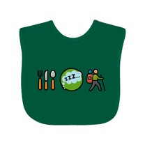 Inktastic Hiking Eat Sleep Hike Boys or Girls Baby Bib