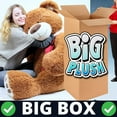 thumbnail image 3 of Valentines Day Giant Teddy Bear 5 Foot Soft Big Stuffed Animal Wears HUGS AND KISSES T-shirt Fully Stuffed Not Vacuum Packed, 3 of 16