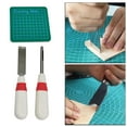 thumbnail image 5 of Buttonhole Cutter Grip Handle Sew Eyehole Cutting Tools Belt Keyhole Puncher Red White, 5 of 10