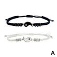 thumbnail image 1 of 2 Pcs Tai Chi Couple Bracelet Hand-Woven Braided Rope Bracelets For Friendship Lover Bracelets, 1 of 7