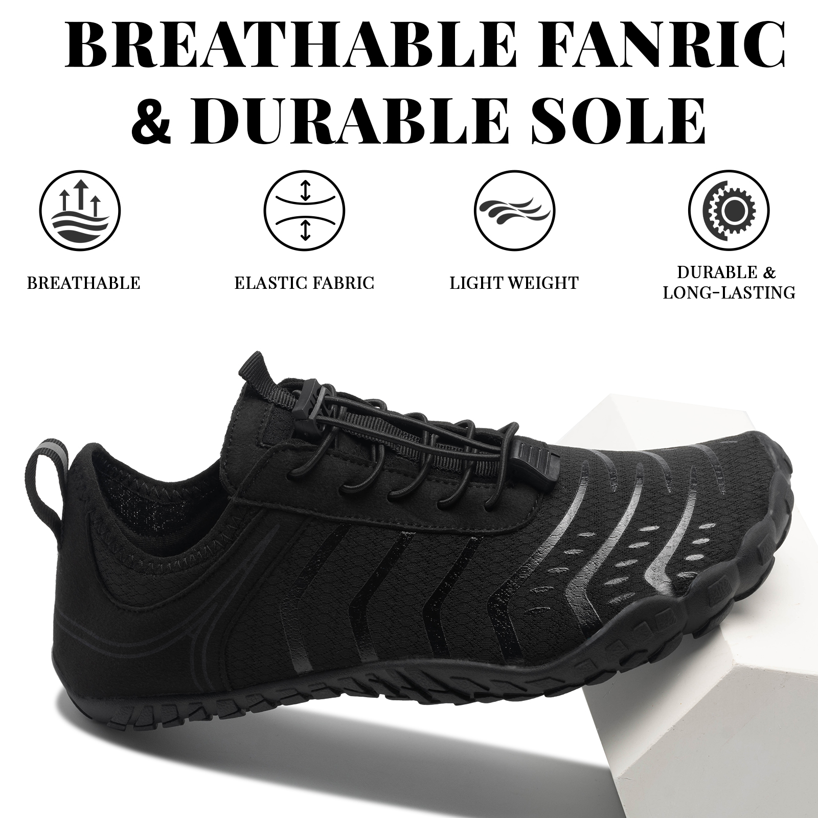 Hiwissafe Unisex Barefoot Wide-Toe Hiking Water Shoe photo 5