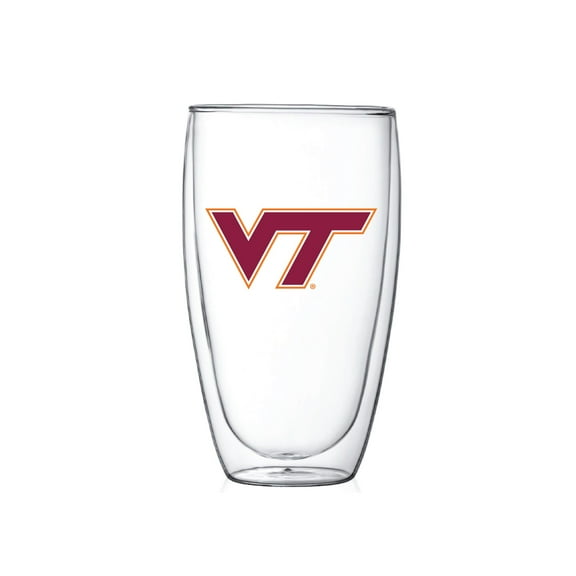 Virginia Tech Hokies 15oz. Double Wall Thermo Glass