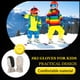 thumbnail image 2 of Bewildely 3 pares de manoplas para niños, equipo deportivo impermeable para invierno, herramientas de protección, cómodas actividades al aire libre para Suministros térmicos gris M Bewildely HA059226-05B, 2 of 6