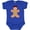 Royal Blue, variant on Inktastic Cute Gingerbread Girl with Red Plaid Bow Boys or Girls Baby Bodysuit