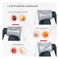 thumbnail image 2 of Rallador Giratorio con 3 cuchillas de Acero Inoxidable Cookify Cortador, Rebanador y Picador de Verduras, 2 of 7