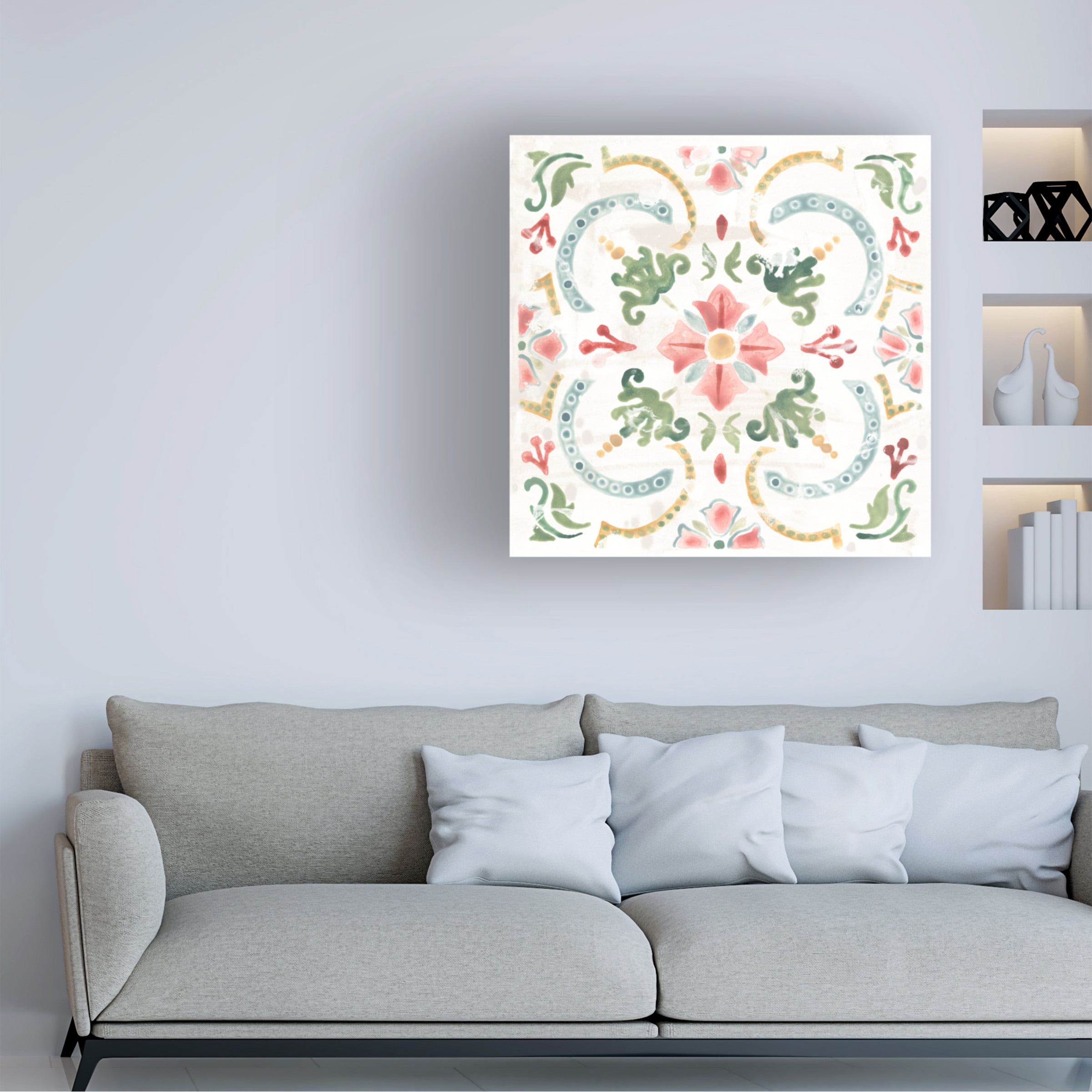 June Erica Vess 'Boho Tile IV' Canvas Art