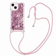 thumbnail image 1 of Funda FOXDOCK para iPhone 13 con Cuerda Ajustable, Brillo Líquido, Protección Antigolpes y Lente – Ideal para Regalo, 1 of 6