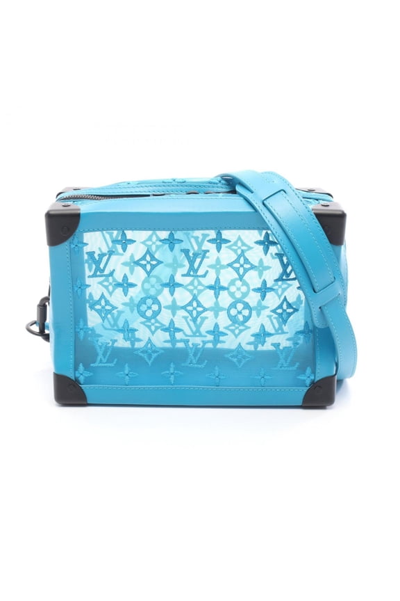 Pre-Owned Louis Vuitton Soft Trunk Monogram Mesh Shoulder Bag, Leather and Mesh,... (Good)