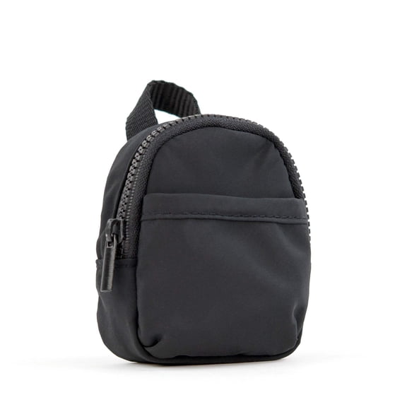 packlab Micro Nano Backpack Keychain – Small Black Mini Backpack Coin Purse for Women & Girls