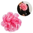 thumbnail image 2 of Fashionable Fabric Big Flower Brooch Handmade Lapel Pin Jewelry Beautiful Fabric Flower Brooch Pin for Women Attire, 2 of 9