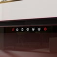 thumbnail image 5 of WIAWG Fireplace TV Stand for TVs up to 70 Inch with 7 Colors LED Light&12 Colors Flame, 2-Level Heat,White & Black, 5 of 9
