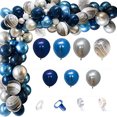 thumbnail image 1 of Juego de guirnaldas con forma de arco para cumpleaños, 89 unidades, globos azules de látex, 1 of 2