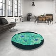 thumbnail image 4 of Ahgly Company Machine Washable Indoor Rectangle Transitional Deep Teal Green Area Rugs, 6' x 9', 4 of 7
