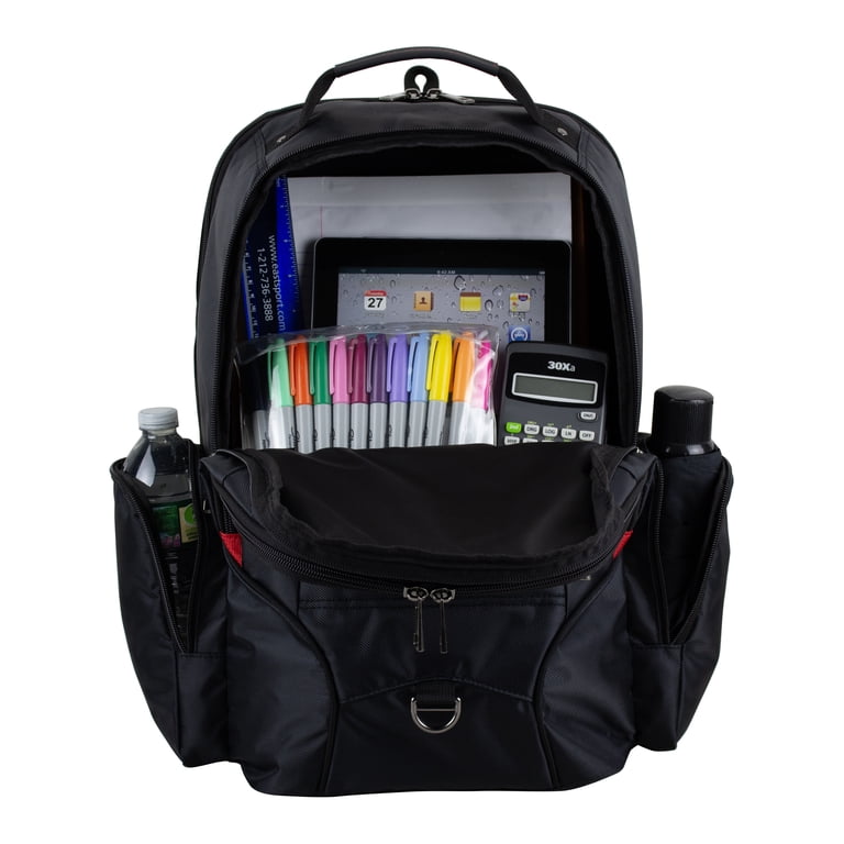 Eastsport Magnus Tech Backpack, 19-Inch, Black and Red photo 8