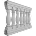 thumbnail image 3 of Ekena Millwork 38"H x 4'L Fiberthane Embassy Unassembled Balustrade Railing Kit, Style G (7" On-Center Spacing to Pass 4" Sphere Code), 3 of 6