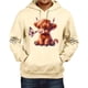 thumbnail image 1 of MHFRRA Sudadera con Capucha Blend, Suave E Informal, con Bolsillo Delantero para Mayor Comodidad Diaria y Estilo Urbano Beige, 1 of 3