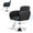 Black3, variant on Porfeet Beauty Stool, 360-degree Rotation Wheel Bar Stool, Height Adjustable Salon Chair, Faux Leather Cushioned Office Shop Stool, with Metal Frame (Black),Black