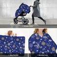 thumbnail image 6 of Car Seat Cover Baby - Golden Snowflakes Royal Blue Breathable Infant Car Seat Cover for Baby Carseat, Lightweight Comfort Baby Essentials Must Haves Newborn Stuff for Girl Boy, 6 of 7