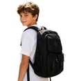 thumbnail image 4 of Fgnfyis Kids Backpack Breathable Mesh Gym Lightweight Comfortable College Rucksack with Padded Straps Adults School Backpack Black, 4 of 9