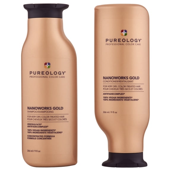 Pureology Nanoworks Gold Shampoo & Conditioner 9 oz Duo