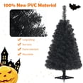 thumbnail image 4 of Árbol de Navidad GOLFLAME artificial de 3 pies con soporte de PVC negro, 4 of 9