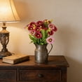 thumbnail image 1 of Tallos de crisantemo artificial | Ramo pequeño de margaritas de plástico sintético | Arreglos florales decorativos de seda para centros de mesa de bodas y decoración del hogar, 1 of 6