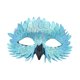 thumbnail image 4 of Máscara de Halloween, accesorios decorativos, máscara de plumas para ojos para festivales, juegos de rol. Azul, 4 of 9
