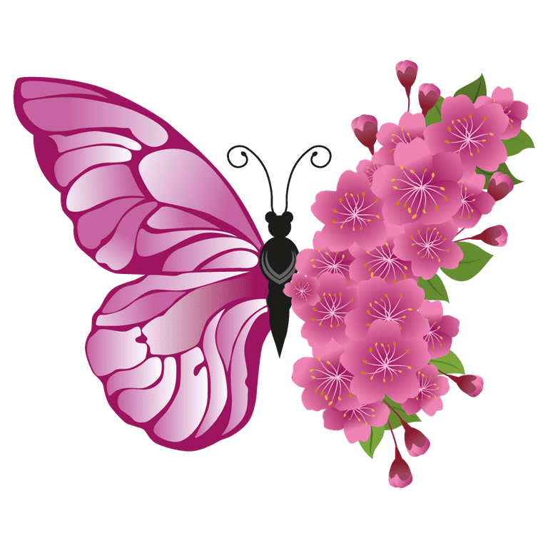 The pink butterfly' Sticker