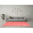 thumbnail image 3 of Ahgly Company Indoor Square Abstract Red Modern Area Rugs, 3' Square, 3 of 4