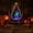 A, variant on Halloween Crystal Ball Lamp, USB Resin Figurine with Color Changing LED Light for Spooky Desk Bedroom Party Table Decor