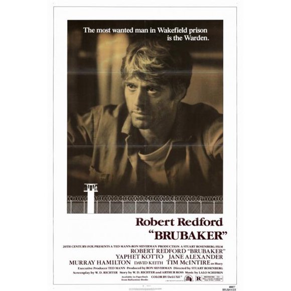Posterazzi MOVCF6390 Brubaker Movie Poster - 27 x 40 in.