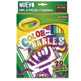 Lápices de color Crayola borrables 20 pzas
