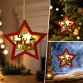 thumbnail image 4 of AOMXGD Wooden Luminous Christmas Hanging Ornament, Light‑Up Wooden Holiday Decoration Accessory for Christmas Tree and Window Display, 4 of 7