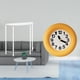 thumbnail image 2 of Mesa Auxiliar De Acrílico Para Espacios Pequeños Con Reloj De Madera Redondo Contemporáneo, Mesita De Noche Silenciosa Que No Hace Tictac Para Decoración De Baño Y Sala De Estar., 2 of 8