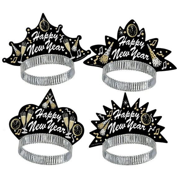 Beistle Club Pack of 50 Tymes "Happy New Years" Legacy Party Favor Tiaras