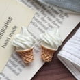 thumbnail image 6 of Jiibva 4 Pcs Ice Cream Refrigerator Magnets, 3D Food Dessert Decorative Fridge Magnets for Office Whiteboard Kitchen Home Decoration, 6 of 7