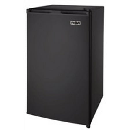 RCA 3.2 Cu Ft Single Door Mini Fridge with Freezer  Black