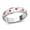 Red & White, variant on Women 925 Sterling Silver Red & White Enamel Moon Star Anxiety Spinner Ring Platinum Plated Boho Wedding Anniversary Fidget Stress Relieving Band Ring for Men Size 8 Christmas Gifts for Women