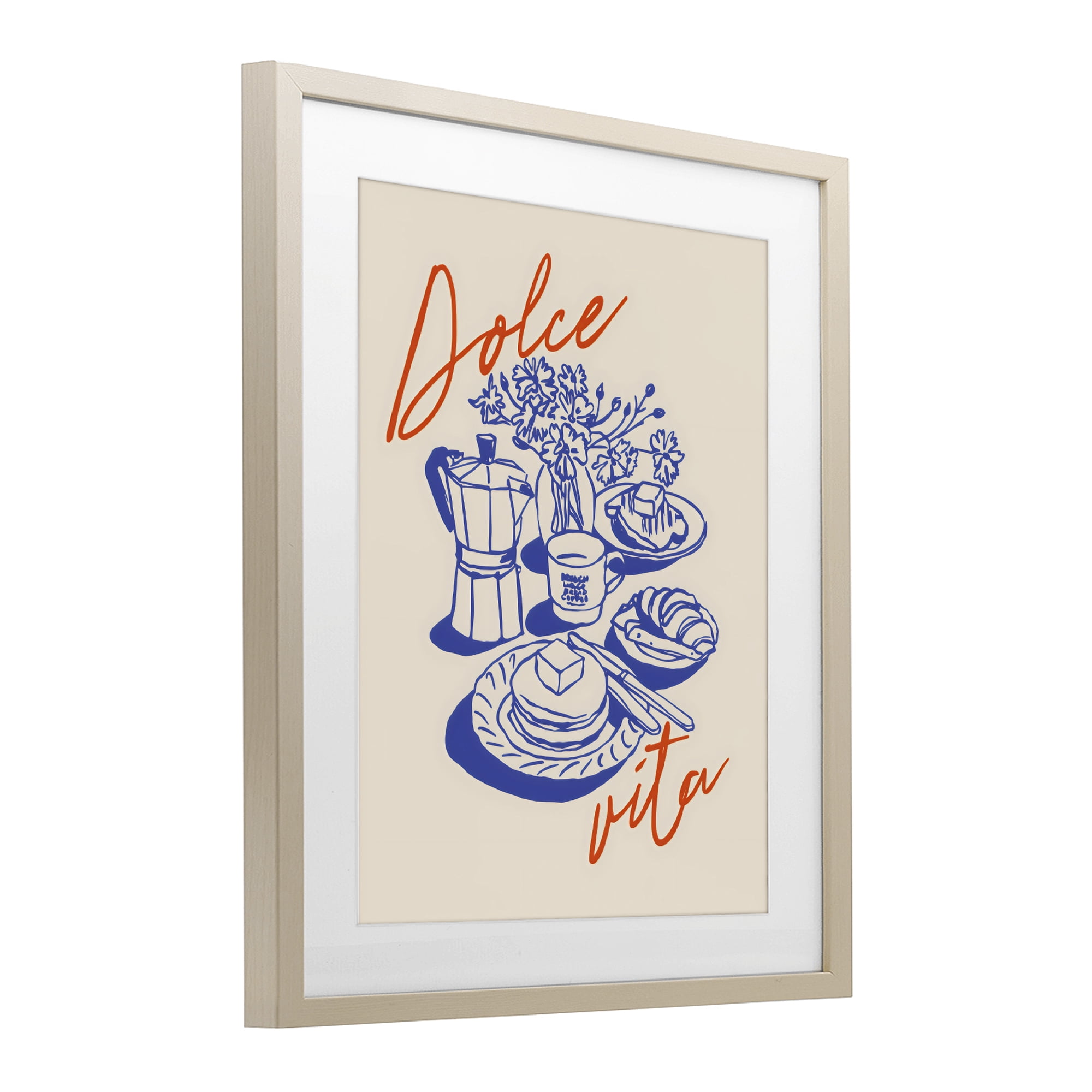 Stupell Industries Retro Breakfast Morning Spread Birch Framed Print Under Glass, design by The Prints Vibe