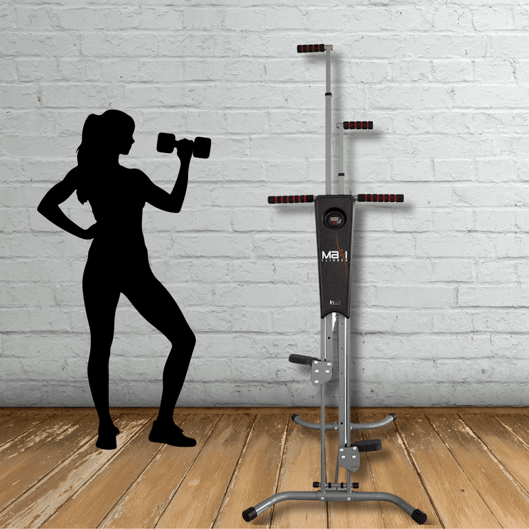 Maxi Climber Vertical Climber with LED Monitor for Full Body Workout Walmart