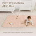 thumbnail image 4 of Comfy Cubs Play Mat, Rectangle (Medium) 48” x 72” for Kids & Toddler, Non-Slip Bottom - Blush, 4 of 7