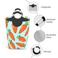 thumbnail image 4 of Picia Cartoon Carrot Laundry Basket With Handles Laundry Hamper Toys Storage Organizer Foldable Bucket Washing Bin Dirty Clothes Bag For Home Bathroom Bedroom Dorm, 4 of 6