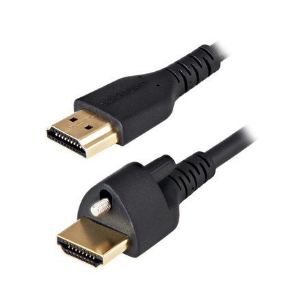UPC: 0065030889865 | StarTech.com HDMM2MLS 2m(6 ft.) HDMI Cable with Locking Screw – 4K 60Hz HDR – High Speed HDMI 2.0 Monitor Cable with Locking Screw Connector for Secure Connection – HDMI Cable with Ethernet – M/M (HDM