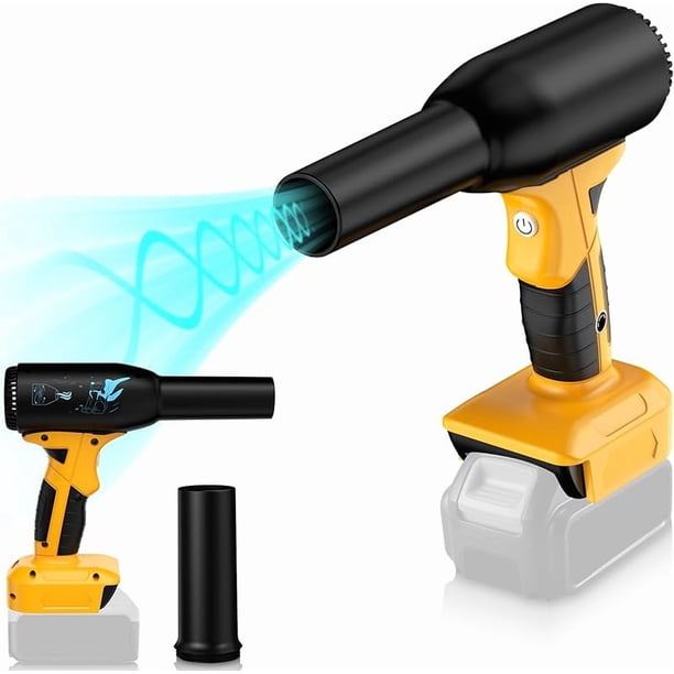 Soplador de chorro seco 20V para Dewalt: 400g de presión, 500W, inalámbrico. Reemplaza lata de aire comprimido. Para secado de auto, limpieza de teclado/computadora y cama de aire.