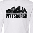 thumbnail image 4 of Inktastic Pittsburgh Skyline Grunge Long Sleeve Youth T-Shirt, 4 of 5