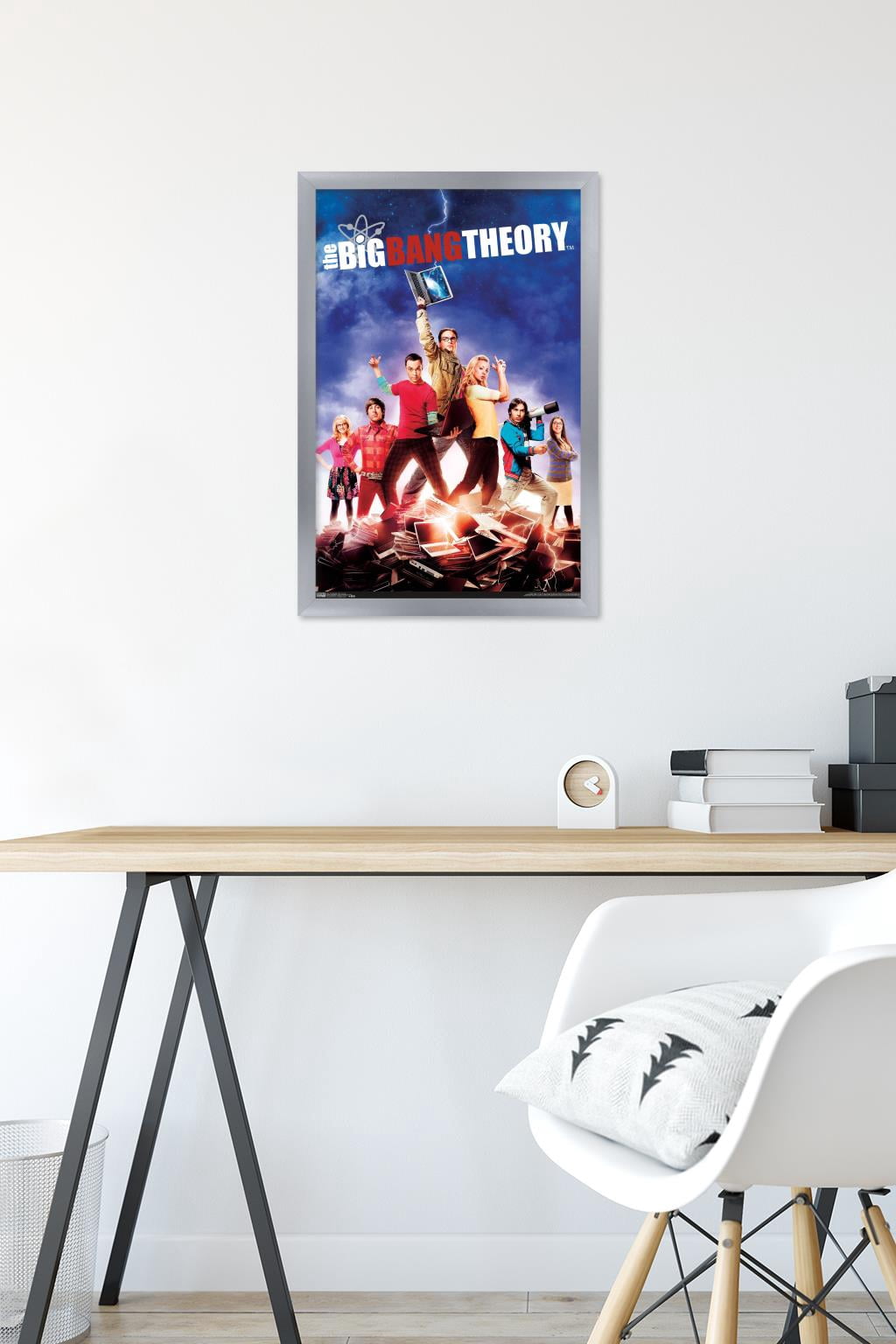 The Big Bang Theory - Key Art Wall Poster, 14.725" x 22.375", Framed