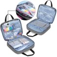 thumbnail image 2 of Bolsa de almacenamiento cuadrada LoDrid para proyectos bordados de nailon gris, 2 of 7