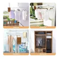 thumbnail image 5 of 3 percheros de pared plegables para colgar la ropa, blanco ER, 5 of 5