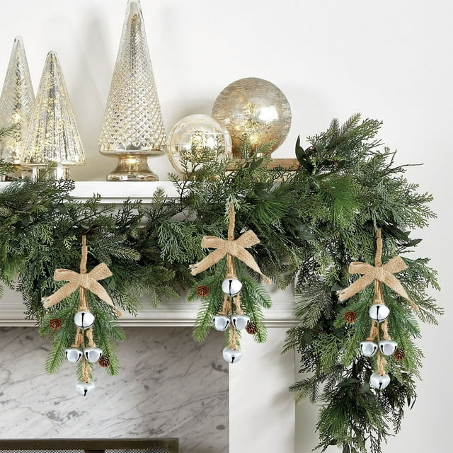 LSLJS Christmas Decorations Rope Bells Ornaments Hotel and Shopping Mall Christmas Tree Decorations